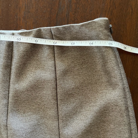 Calvin Klein paneled flared gray gold skirt - Picture 5 of 7